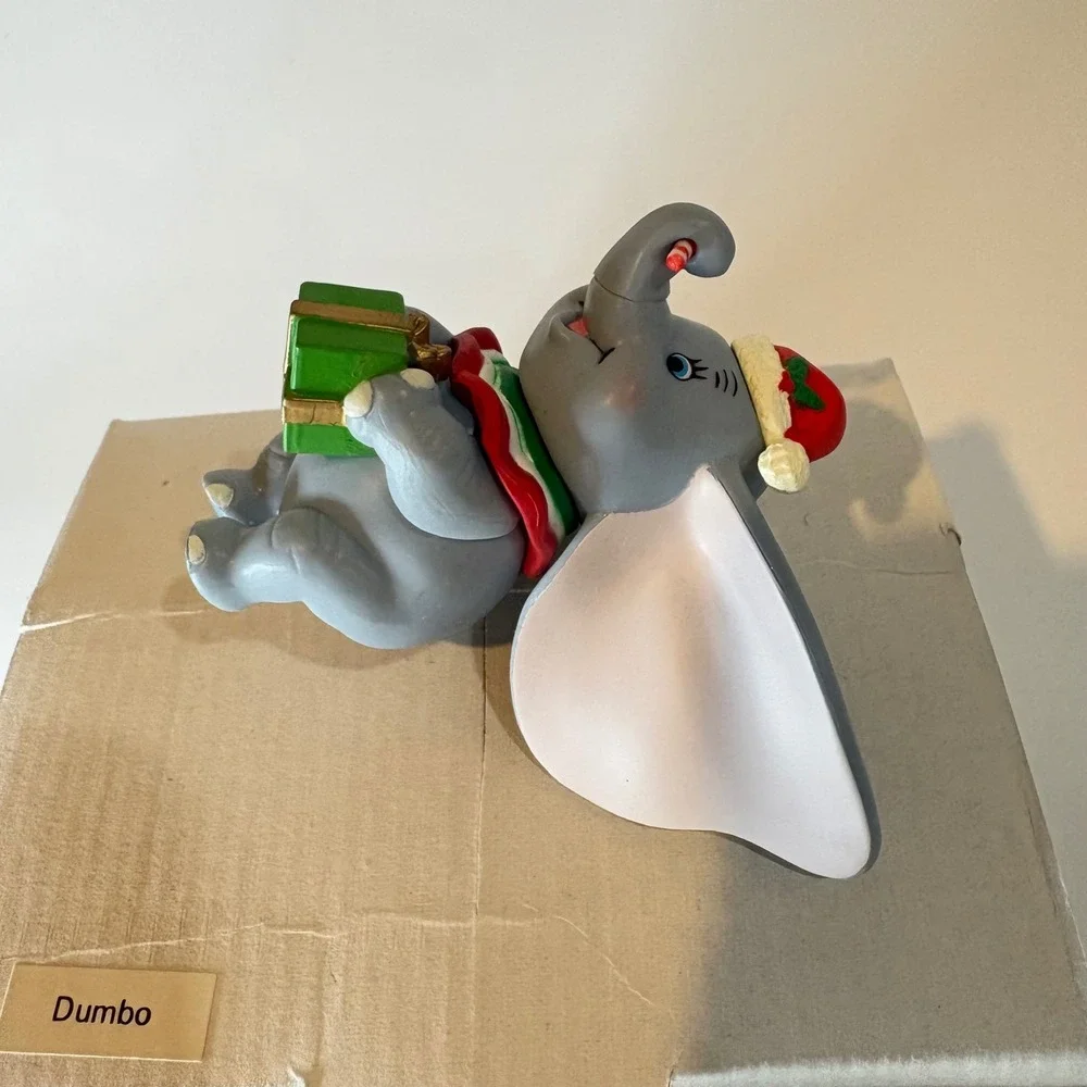 Disney Dumbo Christmas Ornament Santa Hat Candy Cane Gift Holiday Collectible